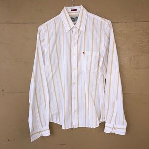 ABERCROMBIE & FITCH MEN’S MUSCLE STRIPES SHIRT